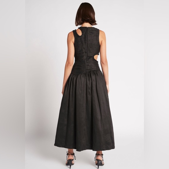 Aje Jolie Abstract Cut Out Midi Dress - Picture 2 of 13